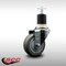 Service Caster 3.5'' SS Gray Poly Wheel Swivel 1-7/8'' Expanding Stem Caster SCC-SSEX20S3514-PPUB-178 - alternate 3